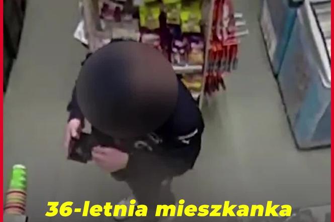 Zwinęła portfel z lady sklepowej, wszystko się nagrało. Stała wprost przed kamerą 
