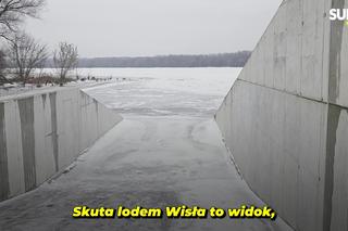 Wisła skuta lodem! Zimowe piękno zachwyca, ale jest bardzo niebezpieczne