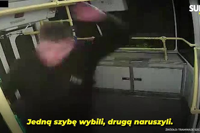 Bandycki atak na tramwajową szóstkę! Nastolatkowie demolowali szyby