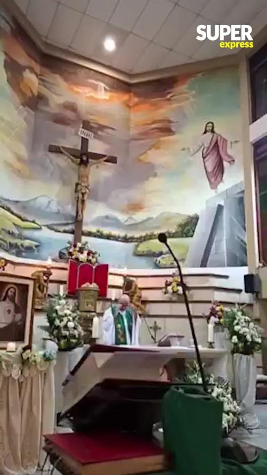 Ksiądz zginął podczas mszy. Spadł na niego ogromny krzyż