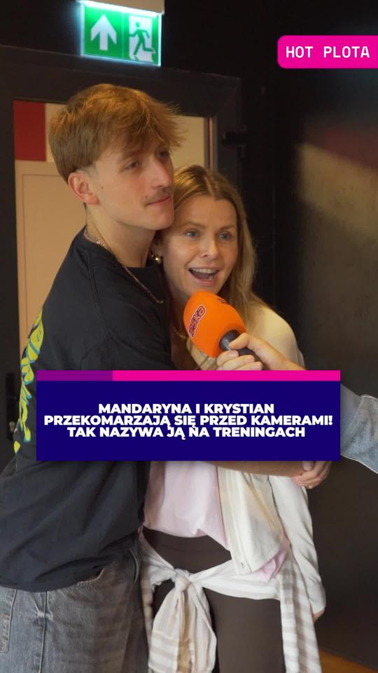 Mandaryna i Krystian przekomarzają się przed kamerami! Tak nazywa ją na treningach
