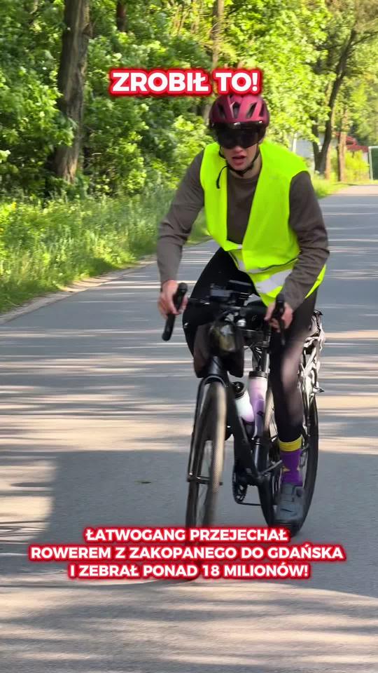 Łatwogang rowerem z Zakopanego do Gdańska | ESKA2