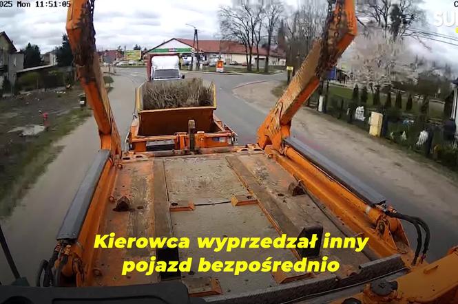Mała dziewczynka weszła na pasy. Nagle cofnęła się przerażona. Wszystko widać na nagraniu