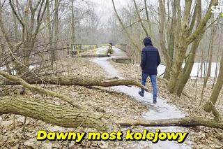 Tak teraz wygląda dawny most kolejowy na Czyżkówku. Kiedyś jeździły tędy pociągi
