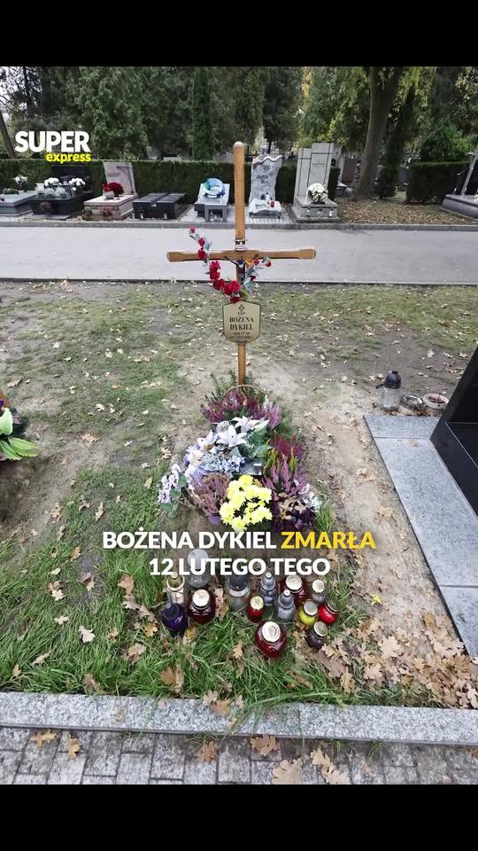 Tak wygląda grób Bożeny Dykiel