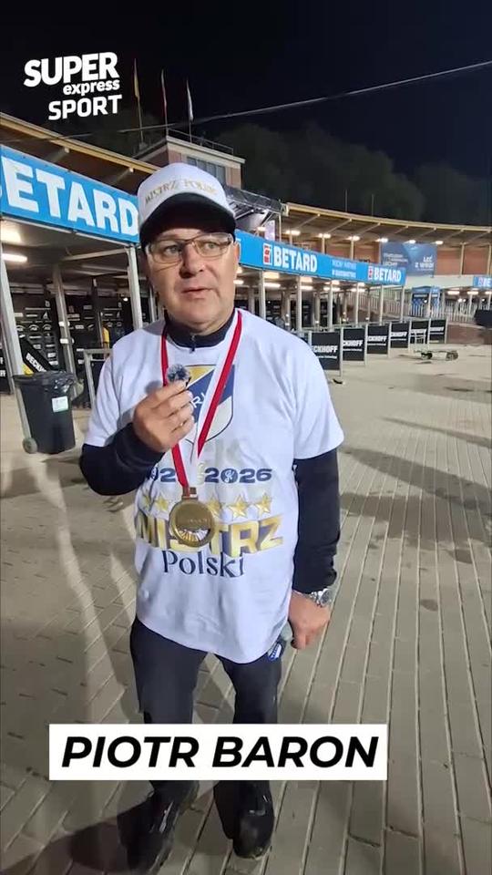 Trener mistrzów Polski mówi, co obiecał żonie. Piotr Baron po finale PGE Ekstraligi