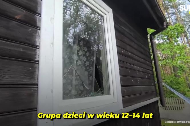 Siedmioro dzieci zdemolowało cudzy dom! Telewizor wyrzuciły przez okno. Wszystko się nagrało