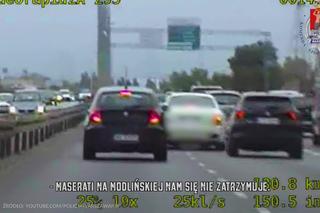 Policja pokazała film z pościgu za Maserati. Kierowca uszkodził osiem aut i zranił policjantów 