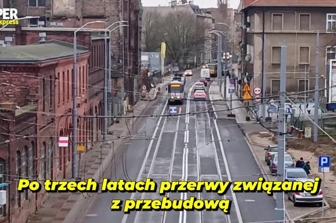 Tramwaje wróciły na ulicę Kolumba. To jednak nie koniec utrudnień