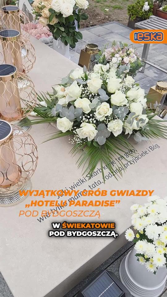 Wyjątkowy grób gwiazdy „Hotelu Paradise” pod Bydgoszczą